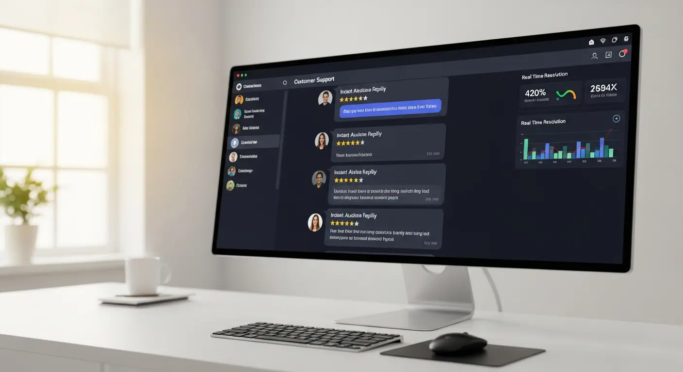 Interface de support client automatisé avec chatbot