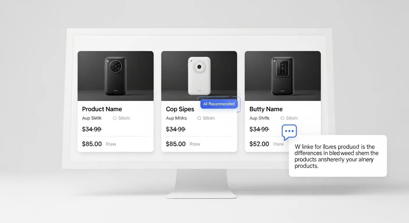 Phase de comparaison des produits guidée par l'IA